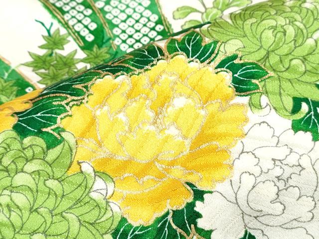 平和屋着物●豪華振袖　花束文　金彩　正絹　逸品　CABI1238th
