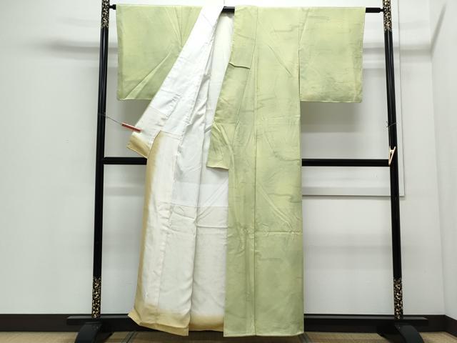 平和屋着物●上質な小紋　地紋起こし　流水芝草文　暈し染め　正絹　逸品　CABI1240th