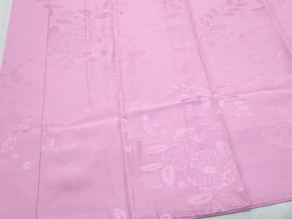 平和屋着物●振袖用　長襦袢　無双仕立て　辻が花地紋　牡丹色　正絹　逸品　CABI1241th