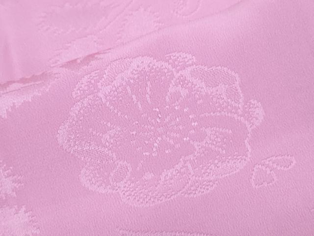 平和屋着物●振袖用　長襦袢　無双仕立て　辻が花地紋　牡丹色　正絹　逸品　CABI1241th
