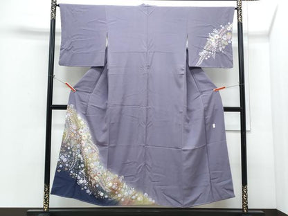 平和屋着物●越後十日町の一流染匠　桐屋・翠山工房　訪問着　辻が花　暈し染め　金彩　やまと金ラベル　正絹　逸品　未使用　CABI1243th
