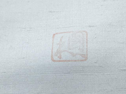平和屋着物●訪問着　作家物　紬地　手描き　花鳥文　金彩　正絹　逸品　CABI1245th