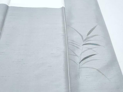 平和屋着物●訪問着　作家物　紬地　手描き　花鳥文　金彩　正絹　逸品　CABI1245th