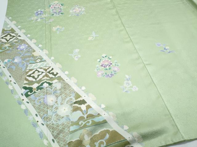 平和屋着物●訪問着　刺繍　吉祥花文　金彩　正絹　逸品　CABI1249th