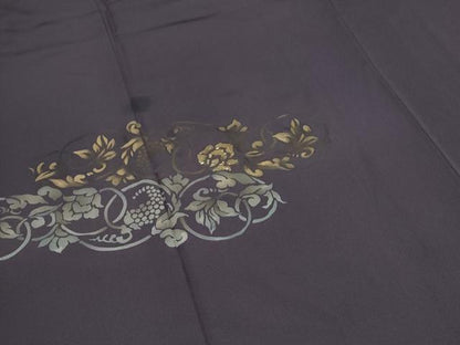平和屋着物●訪問着　竹屋町刺繍　葡萄蔦の葉文　金彩　正絹　逸品　CABI1254th