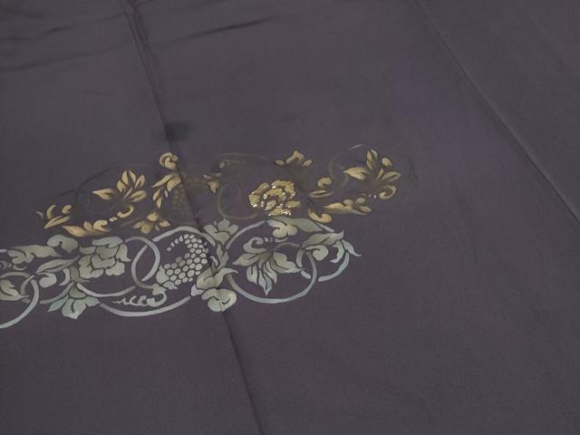 平和屋着物●訪問着　竹屋町刺繍　葡萄蔦の葉文　金彩　正絹　逸品　CABI1254th