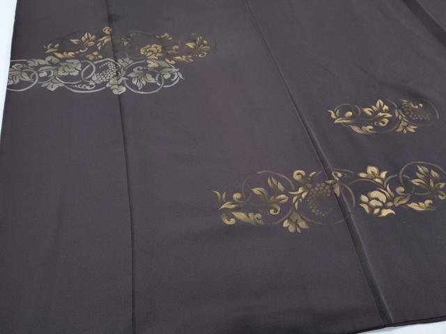 平和屋着物●訪問着　竹屋町刺繍　葡萄蔦の葉文　金彩　正絹　逸品　CABI1254th