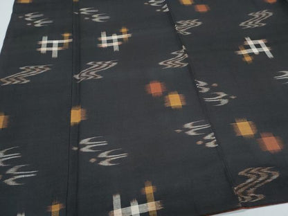 平和屋着物●久米島紬　正絹　逸品　CABI1255th
