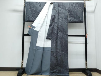 平和屋着物●染色作家　斉藤三才　小紋　切嵌吉祥文　正絹　逸品　CABI1258th