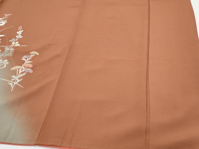 平和屋着物●訪問着　草花文　暈し染め　正絹　逸品　CABI1259th