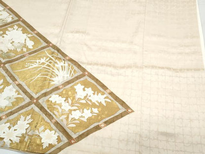 平和屋着物●銀座きしや　色留袖　天井草花文　たとう紙付き　正絹　逸品　CABI1262th