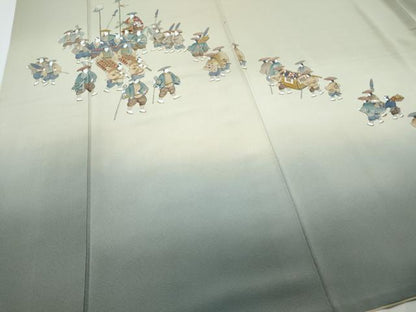 平和屋着物●豪華色留袖　作家物　大名行列　暈し染め　金彩　正絹　逸品　CABI1270th