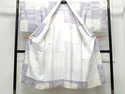 平和屋着物●長襦袢　無双仕立て　作家物　五彩ぼかし　霞文　正絹　逸品　CABI1274th