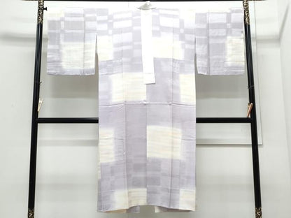 平和屋着物●長襦袢　無双仕立て　作家物　五彩ぼかし　霞文　正絹　逸品　CABI1274th