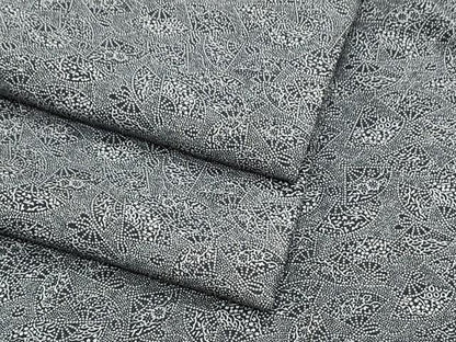 平和屋着物●江戸小紋　扇面尽くし　黒地　京王百貨店扱い　正絹　逸品　CABI1276th