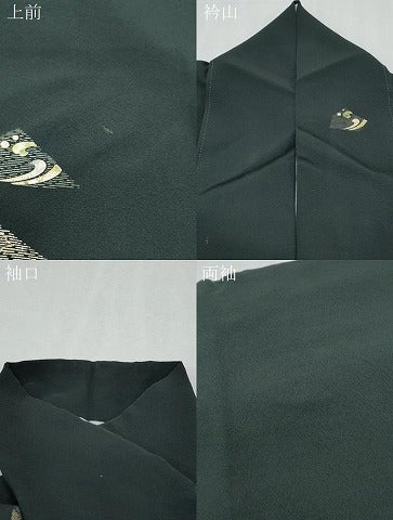 平和屋着物●訪問着　間道　金彩　正絹　逸品　CABI1279th