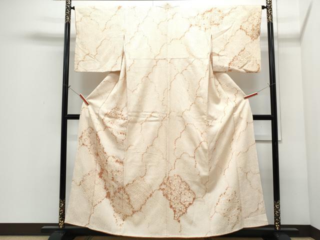 平和屋着物●訪問着　総絞り　流水文　正絹　逸品　CABI1281th