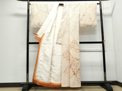 平和屋着物●訪問着　総絞り　流水文　正絹　逸品　CABI1281th