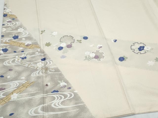 平和屋着物●訪問着　唐織　雪輪花文　金銀糸　正絹　逸品　CABI1283th