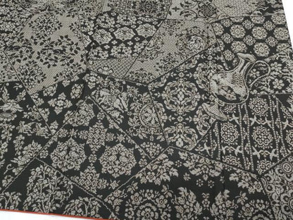 平和屋着物●本場大島紬　訪問着　9マルキ　切嵌動物吉祥草花文　正絹　逸品　CABI1290th