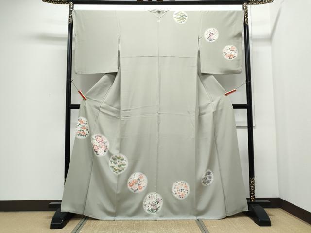 平和屋着物●訪問着　花丸文　金彩　正絹　逸品　CABI1292th