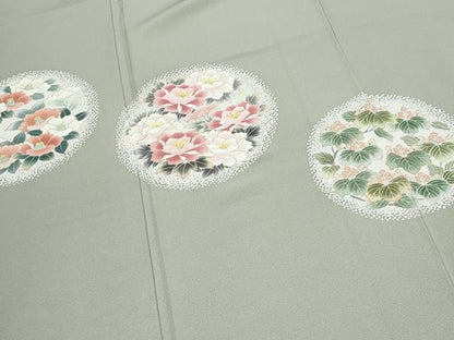 平和屋着物●訪問着　花丸文　金彩　正絹　逸品　CABI1292th