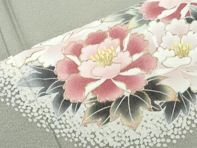 平和屋着物●訪問着　花丸文　金彩　正絹　逸品　CABI1292th