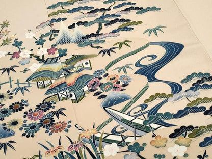平和屋着物●訪問着　友禅　作家物　御所解文　正絹　逸品　CABI1294th