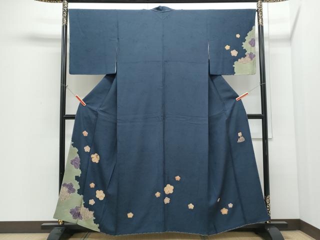 平和屋着物●訪問着　作家物　舞花文　金彩　正絹　逸品　CABI1303th