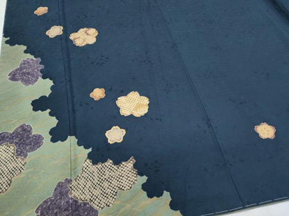 平和屋着物●訪問着　作家物　舞花文　金彩　正絹　逸品　CABI1303th