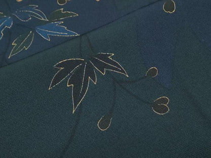 平和屋着物●訪問着　刺繍　道長枝花文　金彩　正絹　逸品　CABI1310th
