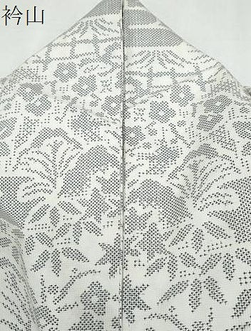 平和屋着物●本場大島紬　白大島　草花文　前田秀志作　証紙付き　正絹　逸品　CABI1312th