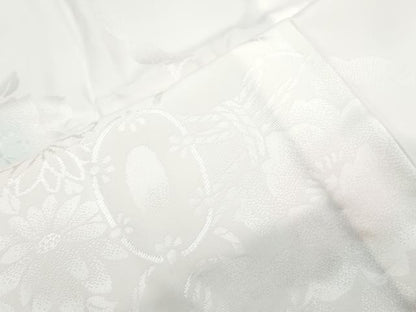 平和屋着物●長襦袢　無双仕立て　鼓花地紋　暈し染め　半衿刺繍　正絹　逸品　CABI1316th