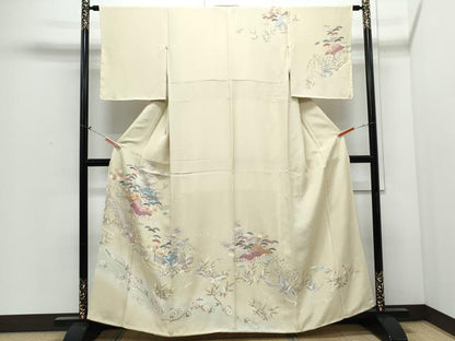 平和屋着物●訪問着　御所解文　暈し染め　金彩　正絹　逸品　CABI1321th