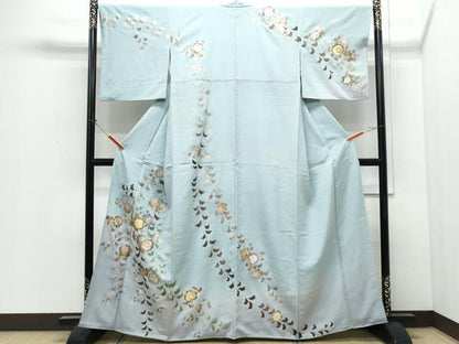 平和屋着物●訪問着　辻が花　暈し染め　金銀彩　正絹　逸品　CABI1324th