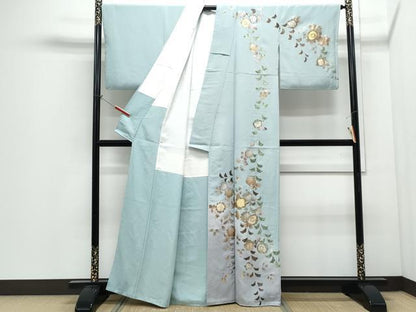 平和屋着物●訪問着　辻が花　暈し染め　金銀彩　正絹　逸品　CABI1324th