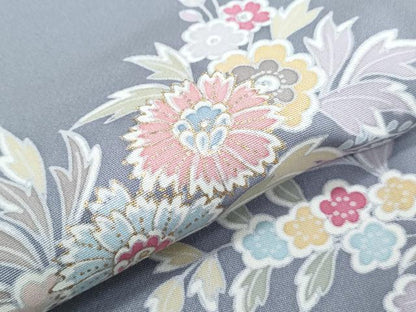 平和屋着物●訪問着　草花文　金彩　正絹　逸品　CABI1326th