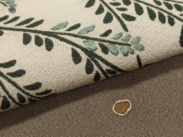 平和屋着物●訪問着　作家物　枝葉文　暈し染め　金彩　正絹　逸品　CABI1327th