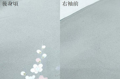 平和屋着物●訪問着　友禅　作家物　草花文　正絹　逸品　CABI1328th
