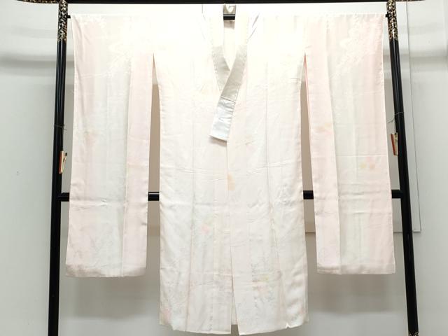 平和屋着物●振袖用　長襦袢　袷　花車地紋　暈し染め　正絹　逸品　CABI1332th