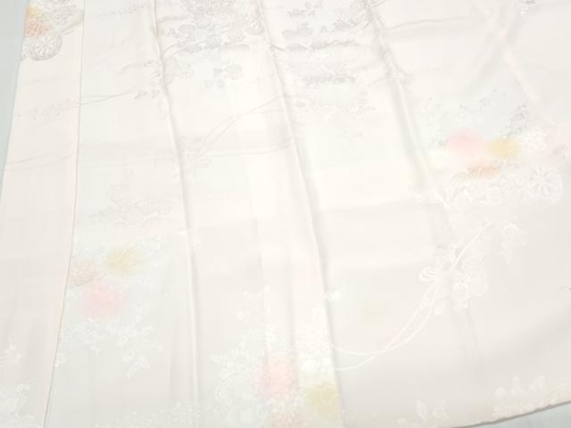 平和屋着物●振袖用　長襦袢　袷　花車地紋　暈し染め　正絹　逸品　CABI1332th