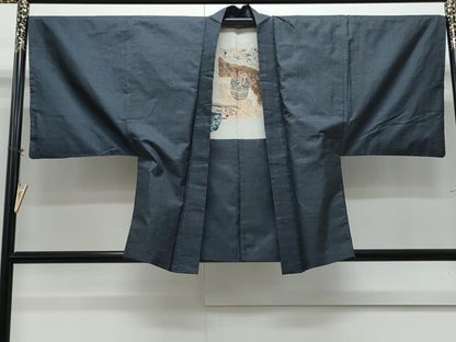 平和屋着物●男性　本場大島　アンサンブル　100亀甲　総詰め　証紙付き　正絹　逸品　CABI1335th