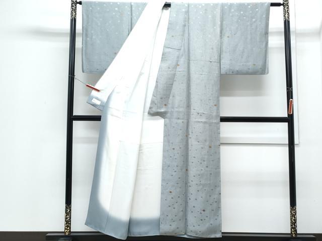 平和屋着物●上質な小紋　地紋起こし　あられ　やまと金ラベル　正絹　逸品　CABI1341th
