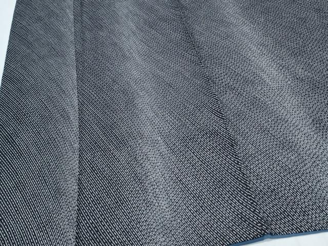 平和屋着物●上質な小紋　霞文　黒地　正絹　逸品　CABI1343th