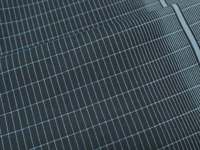 平和屋着物●男性　小紋　間道　胴抜き仕立て　洗える着物　CABI1347th
