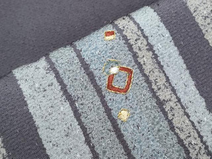 平和屋着物●訪問着　刺繍　吉祥文　金糸　正絹　逸品　CABI1352th