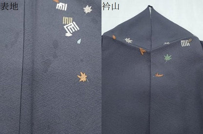 平和屋着物●訪問着　総刺繍　草花文　暈し染め　金糸　正絹　逸品　CABI1353th