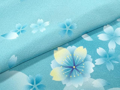 平和屋着物●豪華振袖　舞花文　暈し染め　正絹　逸品　CABI1354th