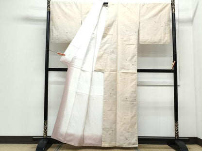 平和屋着物●桜染紬　舞花びら　染井吉野　証紙付き　正絹　逸品　CABI1359th