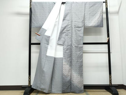 平和屋着物●本場染大島紬　訪問着　琉球絣紋様　森絹織物謹製　証紙付き　正絹　逸品　未使用　CABI1361th